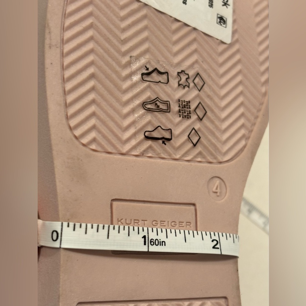 NWT Kurt Geiger London Kids Mini Laney Eye Platform Pink Sneakers Leather Size 4 - Picture 13 of 16